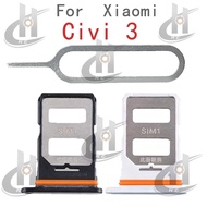 For Xiaomi Civi 3 Sim Card Tray Slot Holder Card Holder Reader SD Slot Adapter Replacement Parts