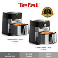 TEFAL Meca Air Fryer - Easy Healthy 2 In 1 Oil Free Air Fry & Grill 4.2L XL Deluxe Air Fryer ( EY501