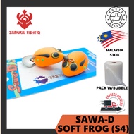 SAMURAI -SAWA-D Soft Frog(S4)Length 3cm Weight 5g BKK Hook 1 Soft Bait Umpan Katak Tomman Killer Har