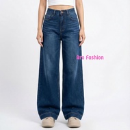 ARO - Highwaist Culottes Baggy Loose Jeans for Women Sorin Pants | Basic Culottes Denim Whisker Retr