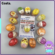 COATA Cooking Yummy Alarm Things, Onsen Tamago Color Changing Egg Boiled Timer, Cute Cartoon Soft-Bo