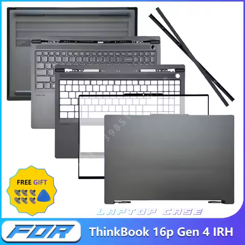 NEW For ThinkBook 16p Gen 4 IRH Laptop LCD Back Cover Front Bezel Palmrest Bottom Case keyboard Hing