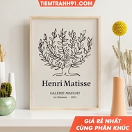 Tranh treo tường Gallery Wall Flower Market Picasso Yayoi Kusama PosterMatisse Cutout tặng kèm đinh