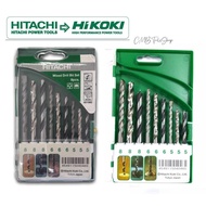 HITACHI MIXED DRILL BIT SET X 9pcs