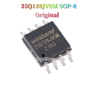 SOIC-8 25Q128JVSM ของแท้2ชิ้นแฟลชชิป W25Q128JVSIM SOP-8 SMD 3V 128M-bit วงจรรวมของแท้ใหม่