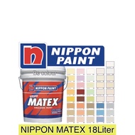 18Liter Nippon Super Matex Cat Dalaman Rumah Dinding  Batu Emulsion Paint 18L