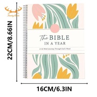 [Redpowderyan.] 2PcsThe Bible in A Year: Bible Study Guide -  Study Guide