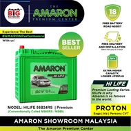 [Professional Replacement] 55B24RS | NS60 | AMARON HILIFE Series | Saga Iriz Iswara Wira | Car Battery Bateri NS60RS