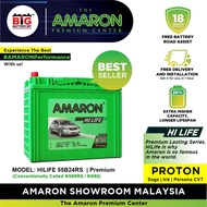 [Professional Replacement] 55B24RS | NS60 | AMARON HILIFE Series | Saga Iriz Iswara Wira | Car Batte