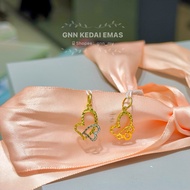 EMAS 375 LOKET LOVE SIMPLE KECIL 9K GOLD PENDANT B111