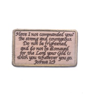 Flags filled the outdoor Bible quote 6-exquisite embroidery Velcro armband Pack cloth stickers