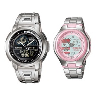 Original STANDARD AQF-102WD-1BV & LCF-10D-4AV ANALOG DIGITAL COUPLE WATCH