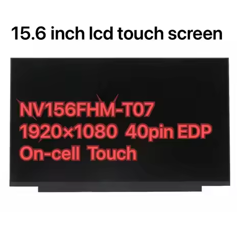 15.6" 40pin Laptop LCD Touch Screen NV156FHM-T07 Fit R156NWF7 R2 For Lenovo ideapad 5-15ARE05 3-15IT