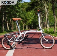 🔥升級版國布 包送貨 🔥 KOSDA 16" 8速 國布鉻鉬鋼合金 摺疊單車 摺車 小布款