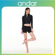 [andar] Pool & Beach 2.5-Length Leggings Pants | Water Shorts & Activewear