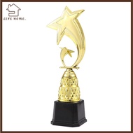YELGIRL Star Trophy, 22/26/28/31cm Custom-Made Sports Trophy, Great Award Plastic Base Black Base St