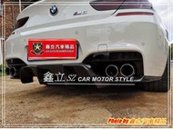 ※ 鑫立汽車精品 ※ BMW 6系列 640 F06 F12 F13 M6 M版後保 專用 V款 碳纖維 卡夢 後下巴