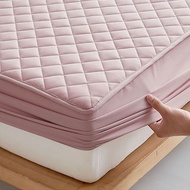NEW Quilted sheets Mattress Topper Cotton Fabric Mattress Protector Thicken Fitted Bedsheet Single/Queen/King Size Thicked Cadar