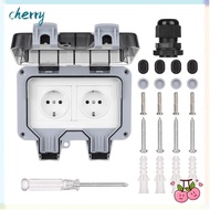 CHERRY Waterproof Socket Switched Outdoor 16A Wall Electrical Power Outlet