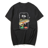 Fih Incoming Call Meme T-Shirt Funny Fih Calling T-Shirt Humor Tee Fishermen Ocean Lovers Graphic Te