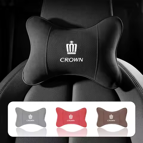 Car Suede Headrest Neck Support Auto Seat Accessories For Toyota Crown JZS171 JZS171W JZX175 JZX171 