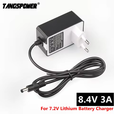 8.4V 3A 5.5*2.1mm AC DC Power Supply Adapter Charger For 7.2V 7.4V 8.4V 18650 Li-ion Li-po Battery H