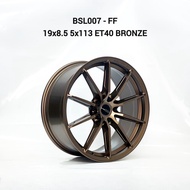 【Installation Available】BSL007 19x8.5 5x112/114.3 ET40 GB/HB/BRONZE New rim Sport rim Flow Formed