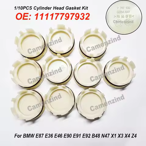 1/10PCS Cylinder Head Gasket Seal Cover 11117797932 7797932 For BMW E87 E36 E46 E90 E91 B48 N47 Seal