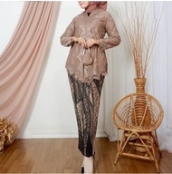 RR Kebaya Modern Wanita// Setelan Kebaya Brokat Terbaru//Kebaya Kartini Renda//Kebaya Brukat Modern