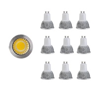 10PCS Lampu Mentol GU 10 Super Terang 85-265V LED Putih Hangat/Semula Jadi/Sejuk 9W 12W 15W GU10 COB