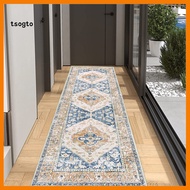 [TS] Home Decor Rug Hallway Runner Rug Vintage Machine Washable Runner Rug Soft Non-slip Hallway Car