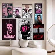 Fight Club Poster No Framed Poster Kraft Club Bar Paper Vintage Poster Wall Art Painting Bedroom Stu