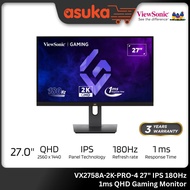 Viewsonic VX2758A-2K-PRO-4 27" IPS 180Hz 1ms QHD Gaming Monitor
