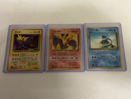 日版1996初代ptcg三神鳥 火焰鳥 閃電鳥 急凍鳥