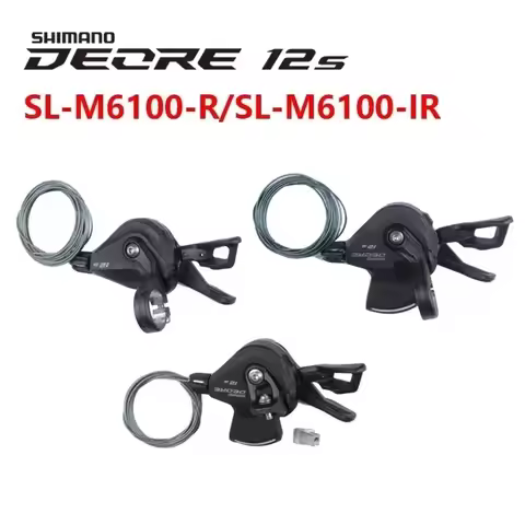 SHIMANO DEORE RAPIDFIRE PLUS M6100 Shifter Lever 12s SL-M6100-R/SL-M6100-IR With Window/No Window Ri