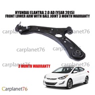 HYUNDAI ELANTRA 2.0 AD [YEAR 2015] FRONT LOWER ARM WITH BALL JOINT 3 MONTH WARRANTY