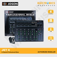 Joson Jet 6 Professional Mixer 6-Channel Mixing Console and Aux Paths Effects Processor