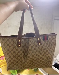 誠心可議❣️100%正品 Gucci 古馳 經典款tote bag 大托特包手提包 男女通用 男友女友禮物