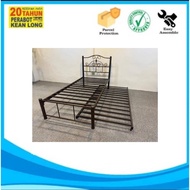 BCS KATIL SINGLE BUJANG COOPER /Single Metal Bed with Pull Out Bed Frame/ Katil Bujang Besi / Katil Besi Asrama