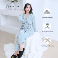 ASHLAR Murakami Ayzel Silk Pajamas free Belt Sleepwear Seserahan
