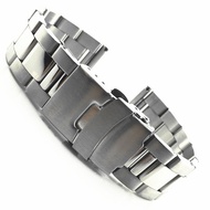 Stainless Steel Watchband for Seiko Diving Three Bead  Middle Polished Bracelet Metal Strap 20 22 24 26 28mm Belt Men Watches Accessories