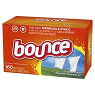 Bounce Fresh Dryer Sheet Anti-static Anti-wrinkle (160 Sheets, 16 x 22cm / 6.3 x 8.7 Inches)