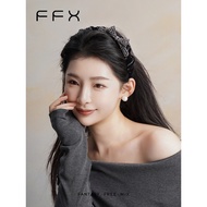 FFX FFX [Floating Butterfly Shadow] Black Bow Full Diamond Headband Female High Skull Top High-End E