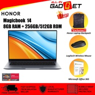ORIGINAL Honor Magicbook 14 Ryzen 5 (8GB+256GB/512GB) | Magicbook 15 i5 (16GB+512GB) Laptop Honor Malaysia Warranty Set