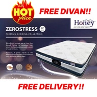 (KL-Seremban Free Shipping)Tilam/Mattress Free Divan (Queen Size) Honey Zero Stress 12 Inches Mattress/Tilam 12 inci
