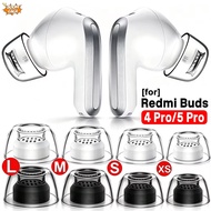 Soft Liquid Silicone Earbud Tips for Redmi Buds 4 Pro/5 Pro XS/S/M/L Black White Wireless Headphone 