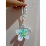 GANTUNGAN FUZZY WIRE FLOWER KEYCHAIN | WIRE FEATHER FLOWER KEYCHAIN | FUZZY WIRE/ WIRE