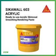 SIKAWALL 603 (25KG) Acrylic Ready-to-use Acrylic Skimcoat Smoothing Rendering Paste