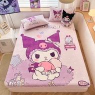 Bedding Set + 2 5D Velvet Pillowcases – Sweet Items, Soft, Freesize According to Mattress
