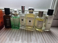 Aesop perfume, Hermes perfume, Jo Malone perfume, Le Labo tonka perfume, Zara fragrance